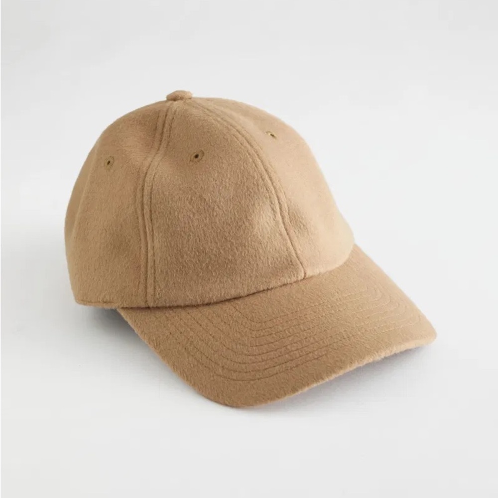 & OTHER STORIES Tan Wool Baseball Cap